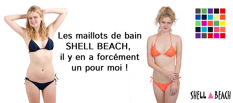 maillots de bain triangle de toute les couleurs